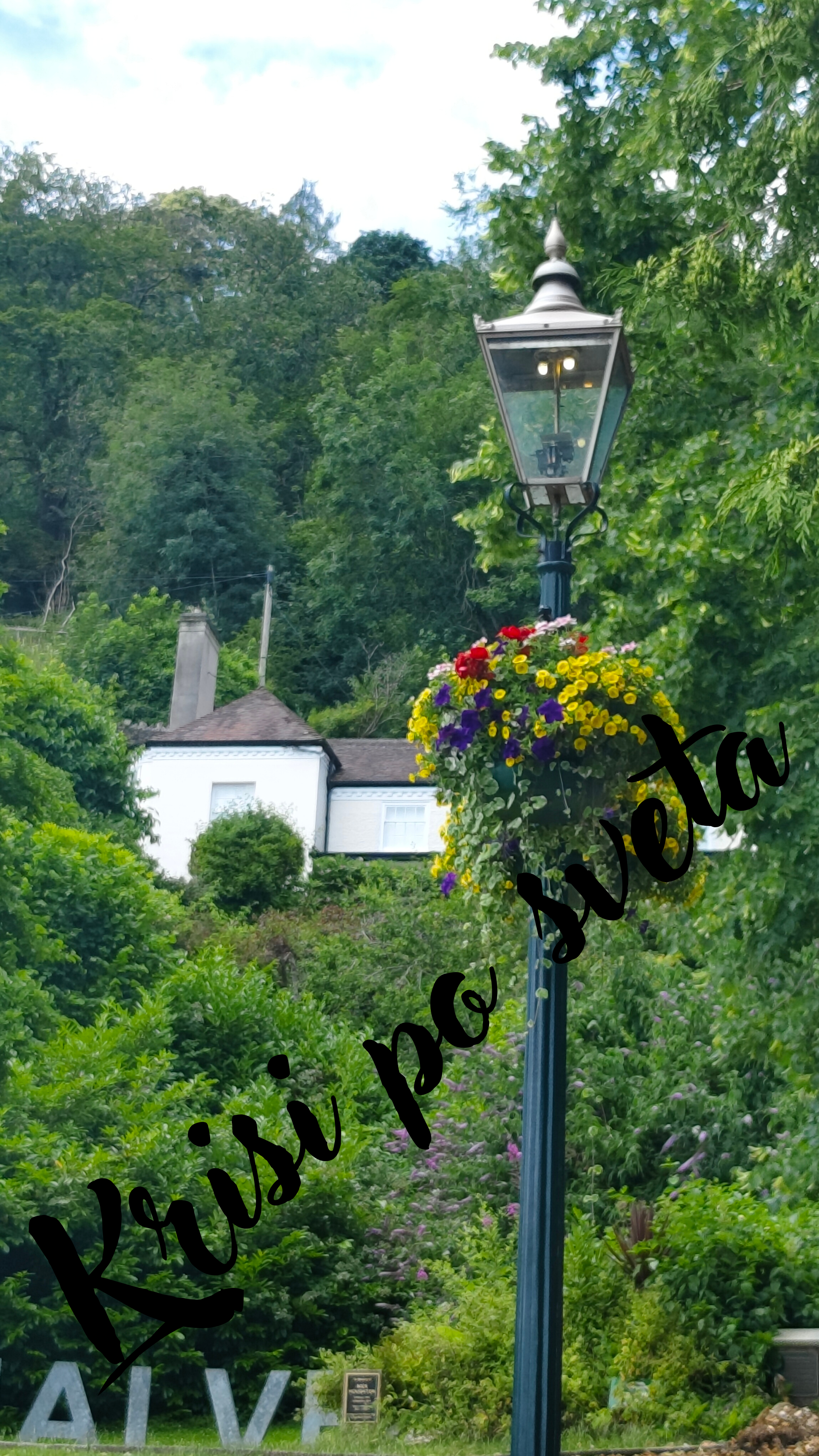 Victorian Lantern with Flowers — Digital Art Print