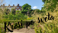 English Garden – Stone Fountain and Wildflowers | Digital Print