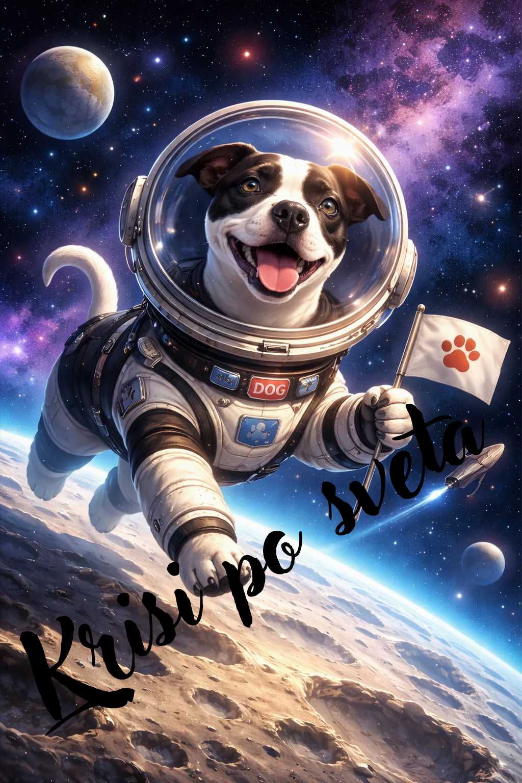 Alfie the astronaut dog