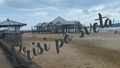 Britisches Pier in der Bucht – Digitaler Kunstdruck