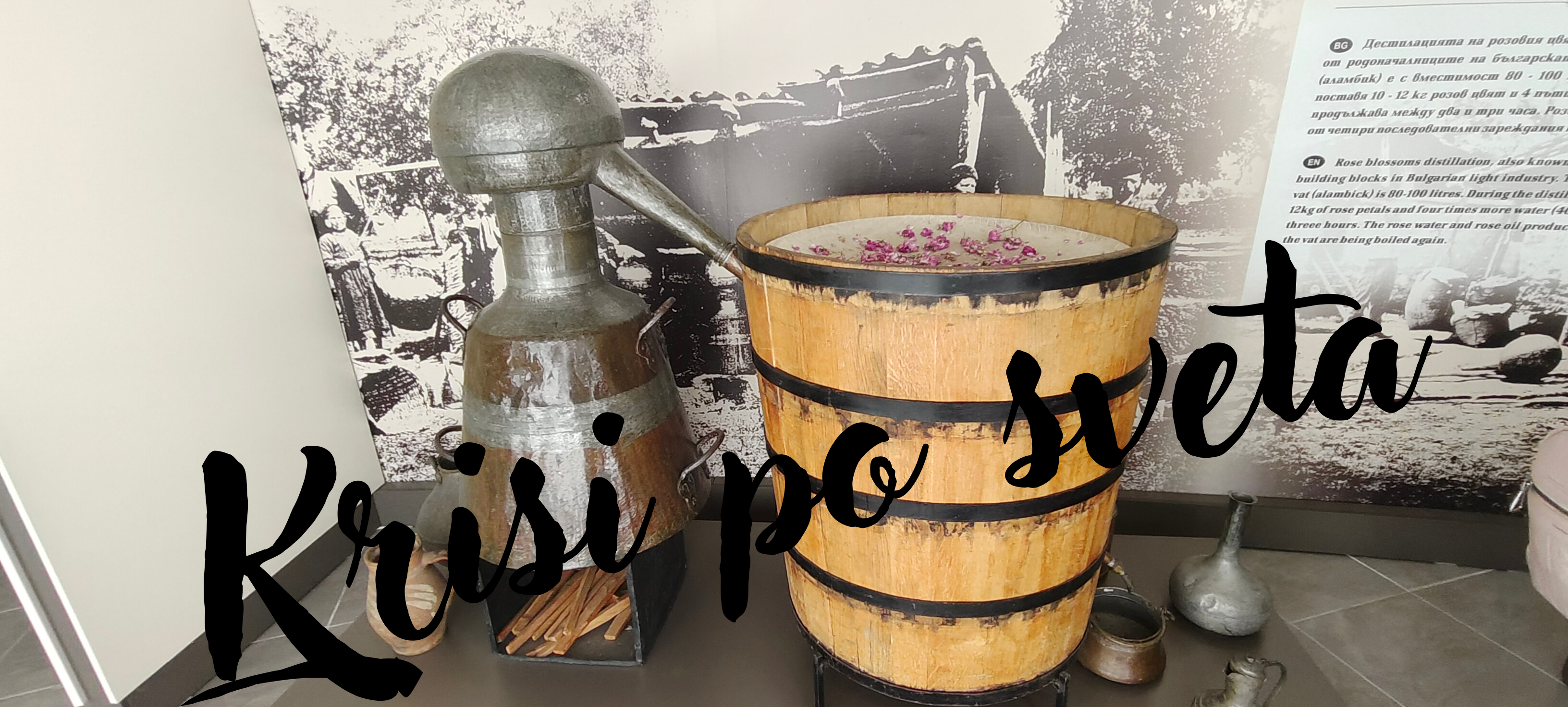 Traditioneller Alambik für Rosenöl – Rosenmuseum, Kasanlak